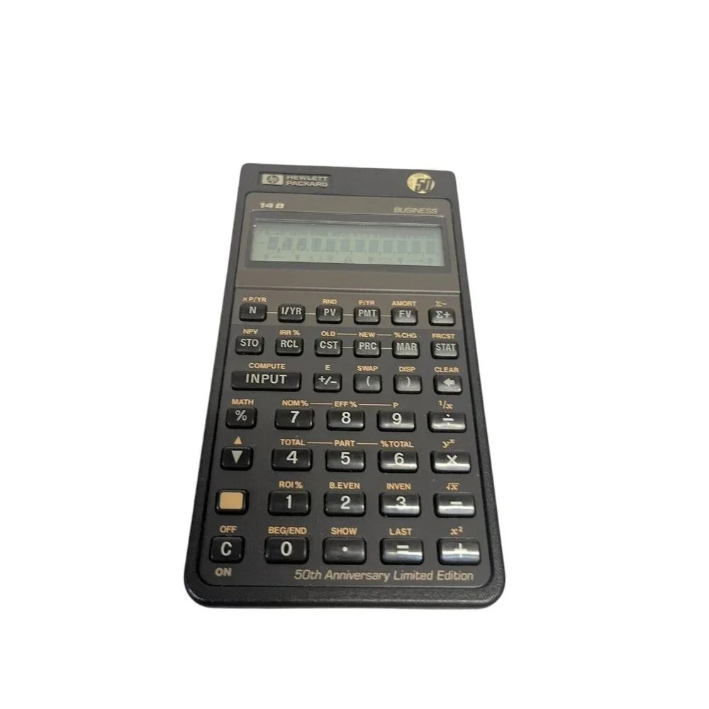 USA Vintage 1987 Hewlett Packard HP-14b Financial Business Calculator 50th anniv
